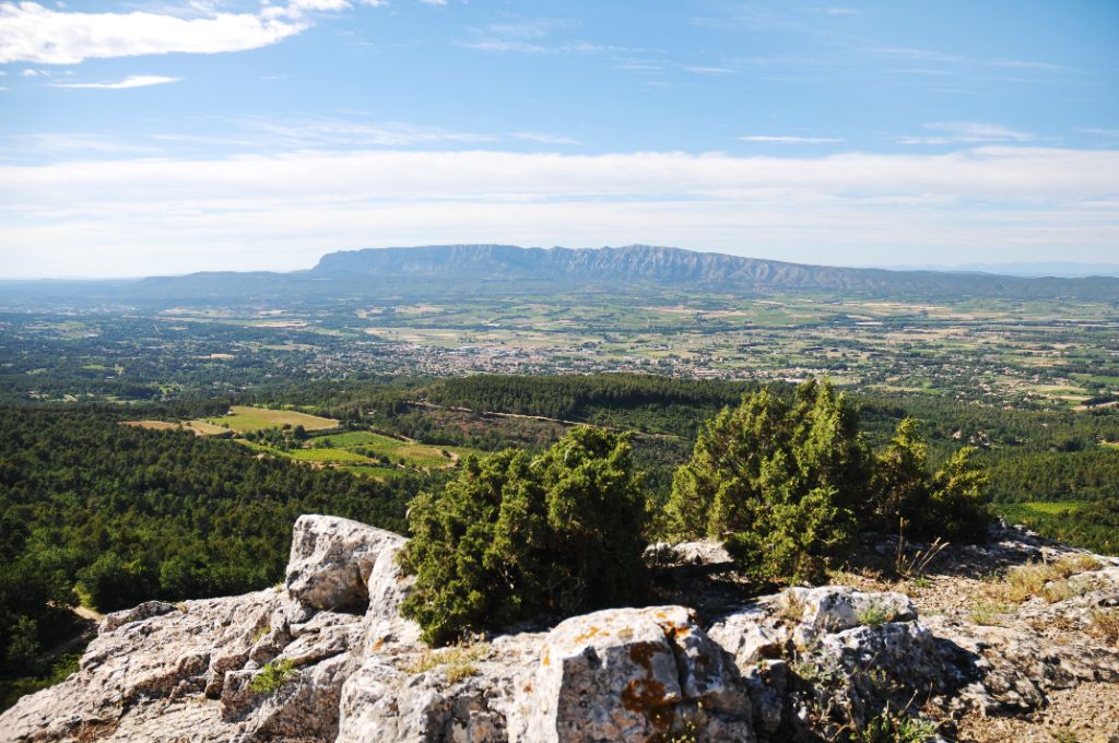 Vue sur la Sainte-Victoire depuis les hauteurs de Trets